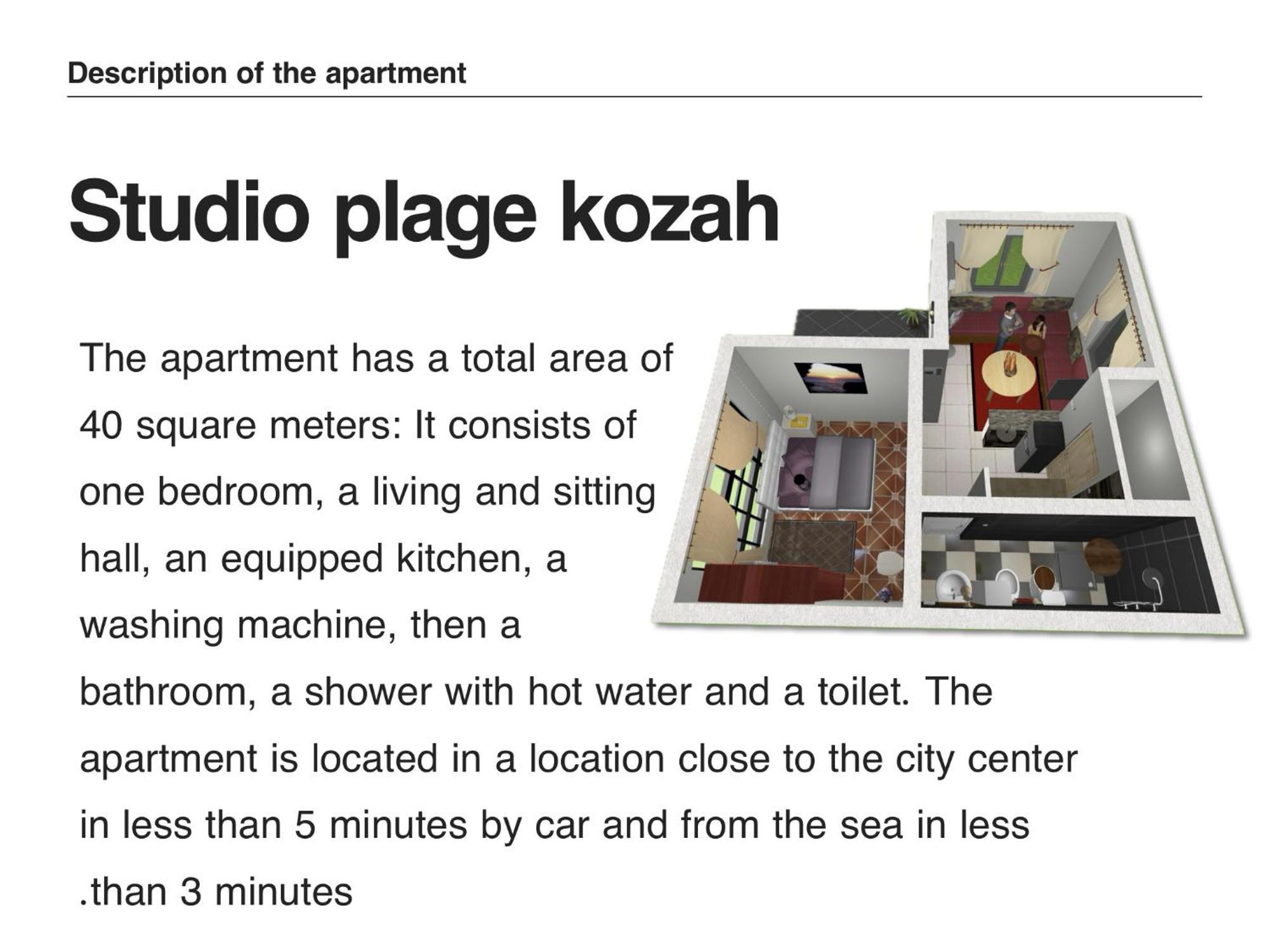 Studio Plage Kozah Tanger Eksteriør billede